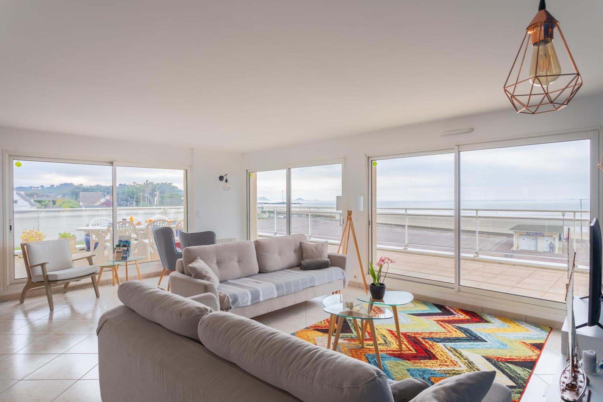 Glaz-Zen - Spacieux Appt Face A La Mer Erquy Exteriér fotografie