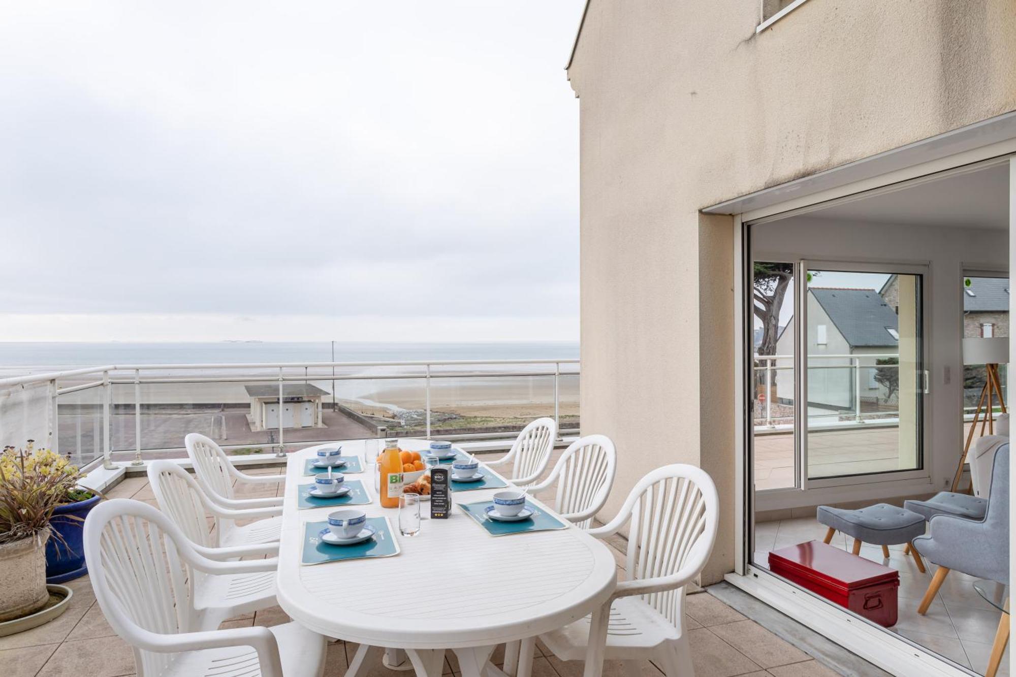 Glaz-Zen - Spacieux Appt Face A La Mer Erquy Exteriér fotografie
